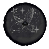 Raven Crow Y2k Spare Tire Cover Gothic Cyber Sigilism Occult Dark Academia Black Bird Graphic