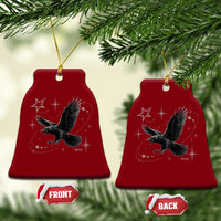 Raven Crow Y2k Ceramic Ornament Gothic Cyber Sigilism Occult Dark Academia Black Bird Graphic