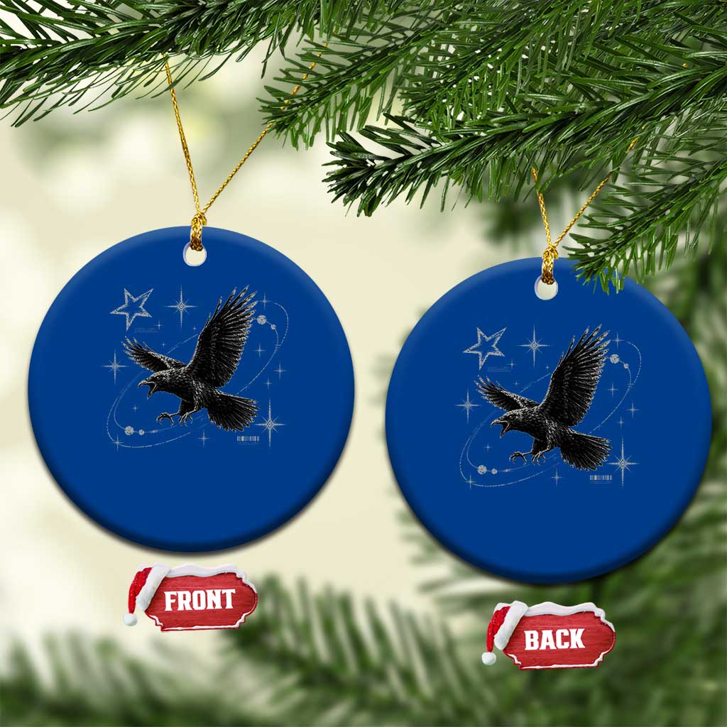 Raven Crow Y2k Ceramic Ornament Gothic Cyber Sigilism Occult Dark Academia Black Bird Graphic