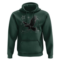 Raven Crow Y2k Hoodie Gothic Cyber Sigilism Occult Dark Academia Black Bird Graphic