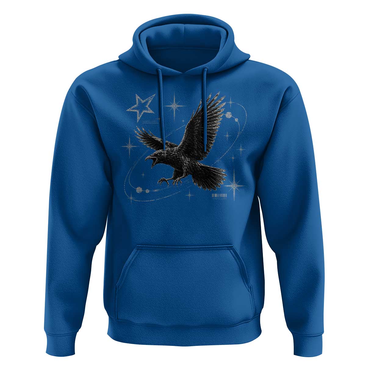 Raven Crow Y2k Hoodie Gothic Cyber Sigilism Occult Dark Academia Black Bird Graphic