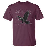 Raven Crow Y2k T Shirt Gothic Cyber Sigilism Occult Dark Academia Black Bird Graphic