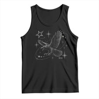 Raven Crow Y2k Tank Top Gothic Cyber Sigilism Occult Dark Academia Black Bird Graphic
