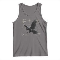 Raven Crow Y2k Tank Top Gothic Cyber Sigilism Occult Dark Academia Black Bird Graphic