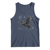 Raven Crow Y2k Tank Top Gothic Cyber Sigilism Occult Dark Academia Black Bird Graphic