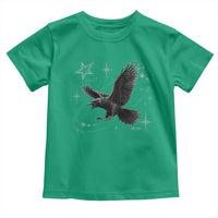 Raven Crow Y2k Toddler T Shirt Gothic Cyber Sigilism Occult Dark Academia Black Bird Graphic
