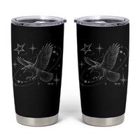 Raven Crow Y2k Tumbler Cup Gothic Cyber Sigilism Occult Dark Academia Black Bird Graphic