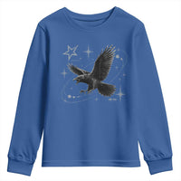 Raven Crow Y2k Youth Sweatshirt Gothic Cyber Sigilism Occult Dark Academia Black Bird Graphic