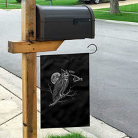 Skeleton Hand Boop Owl Garden Flag Funny Spooky Halloween Moon Graphic
