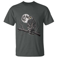 Owl Full Moon Graphic T Shirt Vintage Dark Academia Bird