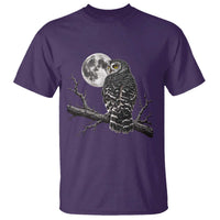 Owl Full Moon Graphic T Shirt Vintage Dark Academia Bird