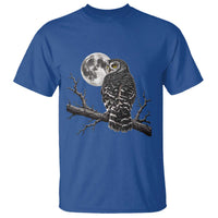 Owl Full Moon Graphic T Shirt Vintage Dark Academia Bird
