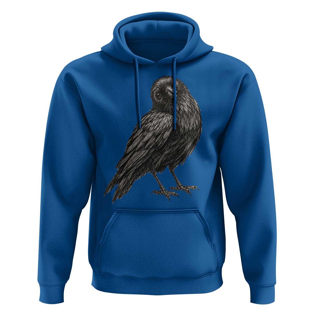 Winking Raven Crow Hoodie Vintage Dark Academia Funny Bird Graphic