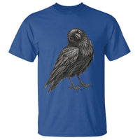 Winking Raven Crow T Shirt Vintage Dark Academia Funny Bird Graphic