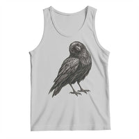 Winking Raven Crow Tank Top Vintage Dark Academia Funny Bird Graphic