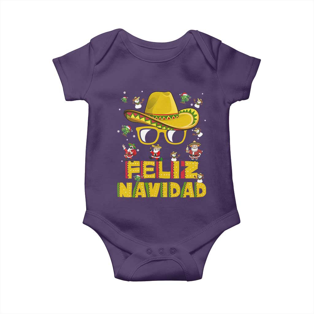 Mexico Christmas Baby Onesie Feliz Navidad Sombrero