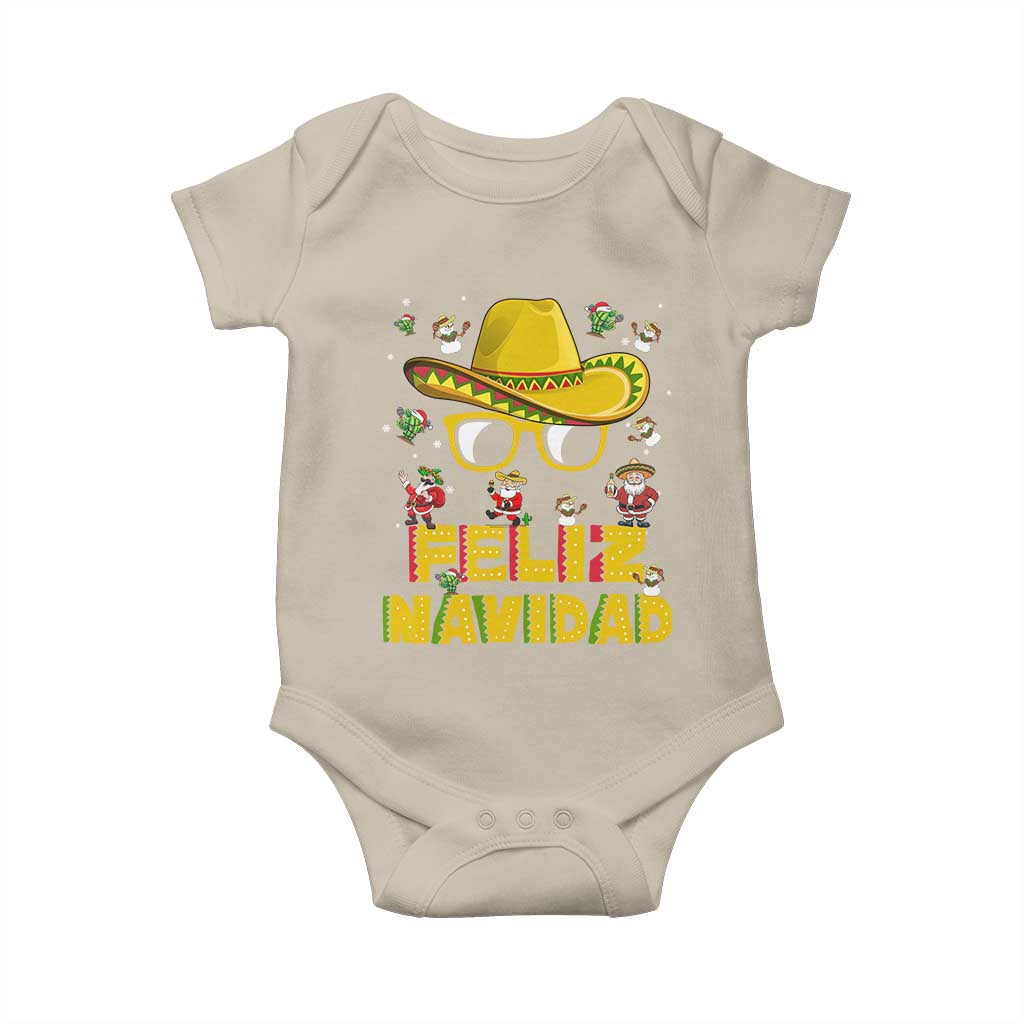 Mexico Christmas Baby Onesie Feliz Navidad Sombrero