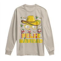 Mexico Christmas Long Sleeve Shirt Feliz Navidad Sombrero