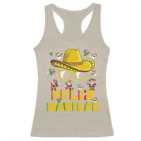 Mexico Christmas Racerback Tank Top Feliz Navidad Sombrero