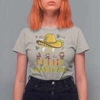 Mexico Christmas T Shirt For Women Feliz Navidad Sombrero - Wonder Print Shop