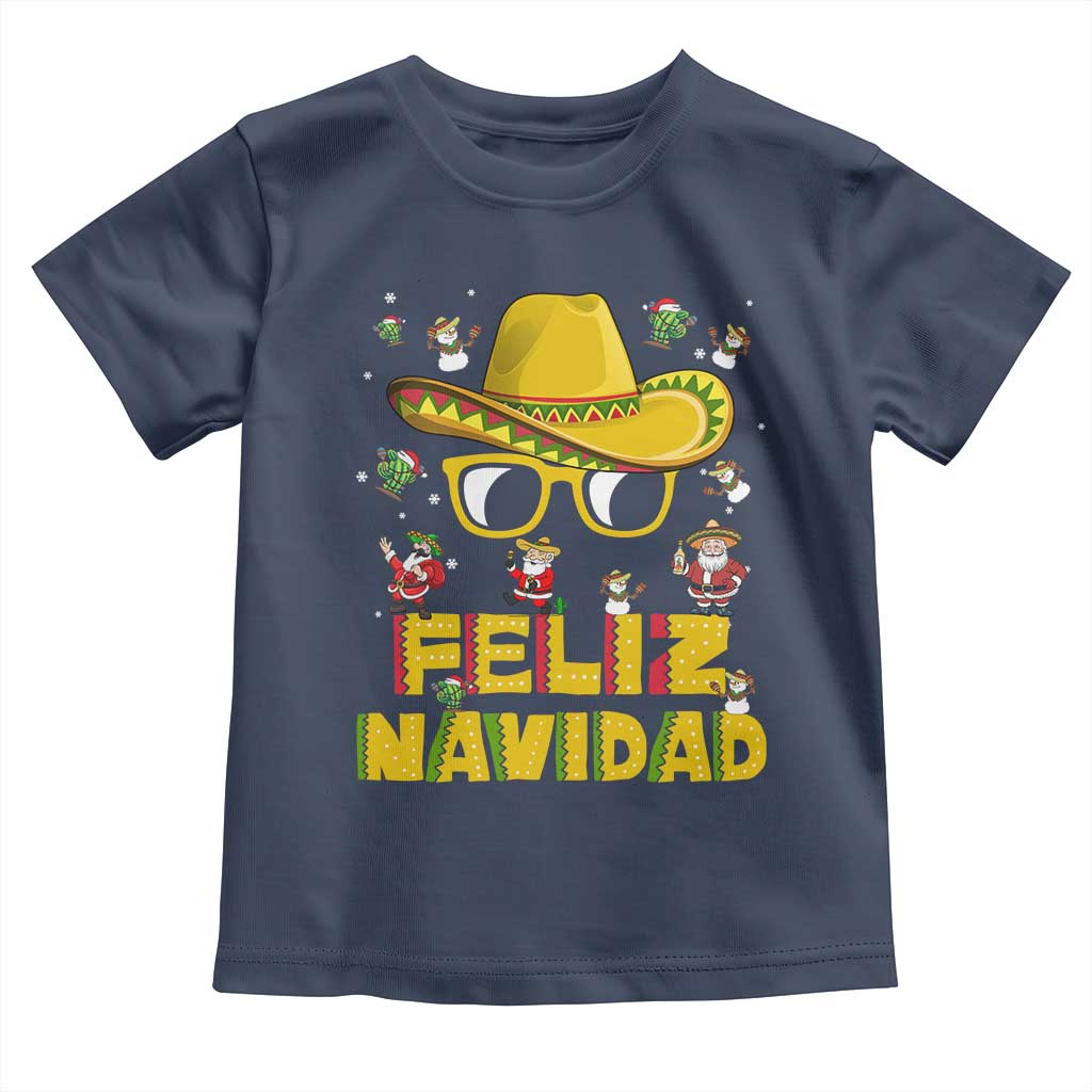 Mexico Christmas Toddler T Shirt Feliz Navidad Sombrero