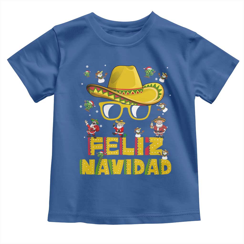 Mexico Christmas Toddler T Shirt Feliz Navidad Sombrero