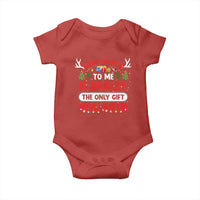 Funny Christmas Baby Onesie Being Related To Me Is Really The Only Gift You Need Xmas Lights