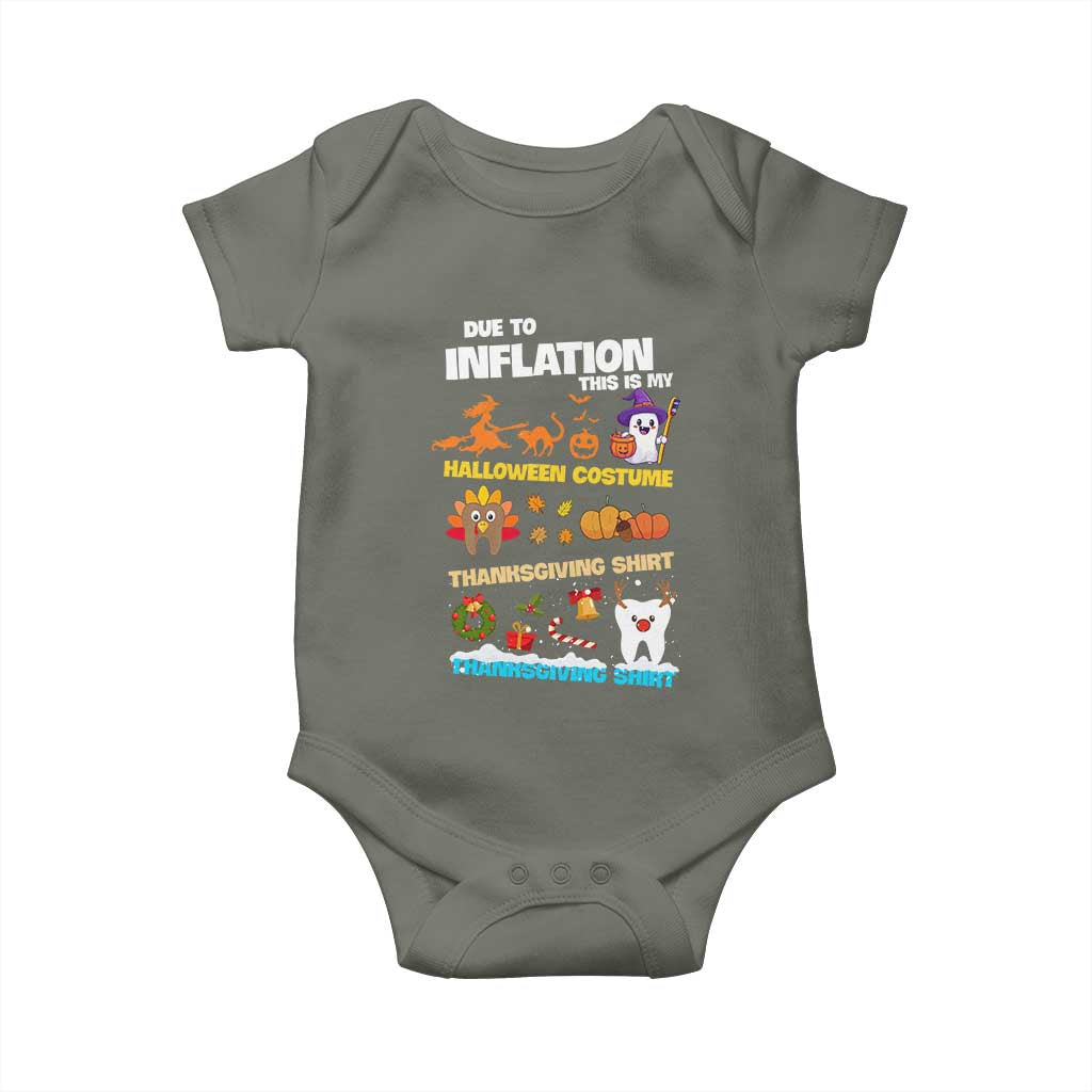 Teeth Christmas Baby Onesie My Spooky Halloween Thanksgiving Ugly Christmas Dentist Gift