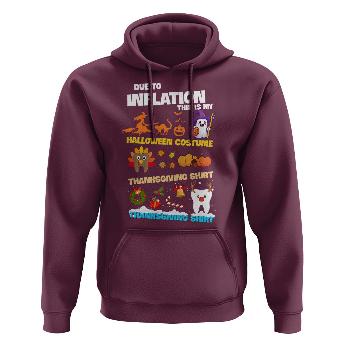 Teeth Christmas Hoodie My Spooky Halloween Thanksgiving Ugly Christmas Dentist Gift