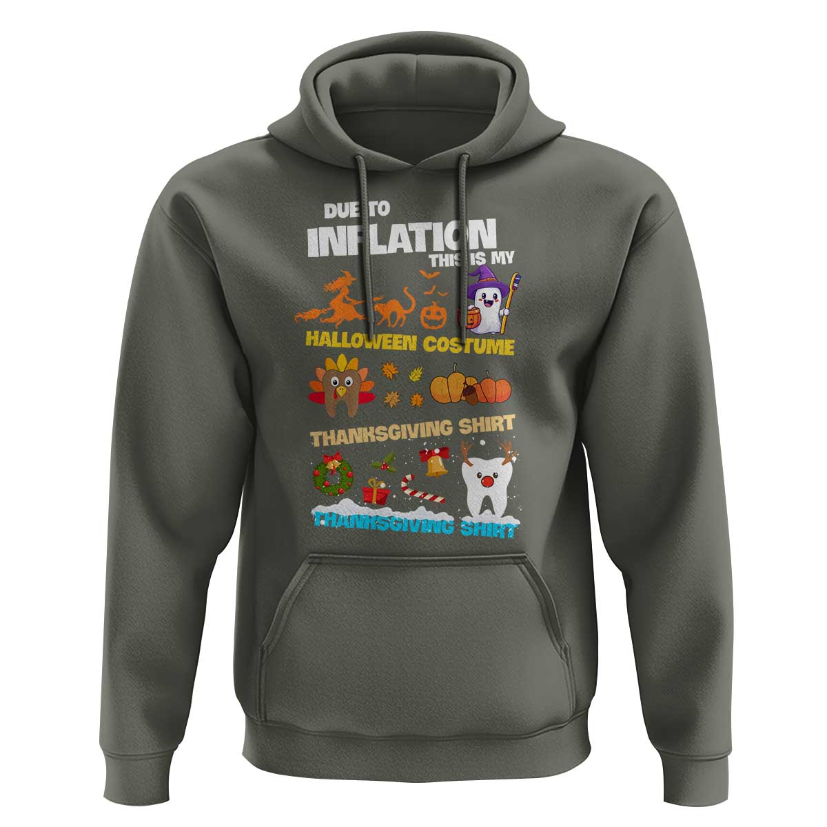 Teeth Christmas Hoodie My Spooky Halloween Thanksgiving Ugly Christmas Dentist Gift