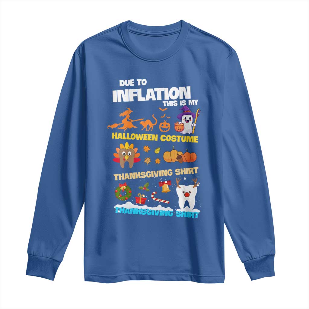 Teeth Christmas Long Sleeve Shirt My Spooky Halloween Thanksgiving Ugly Christmas Dentist Gift