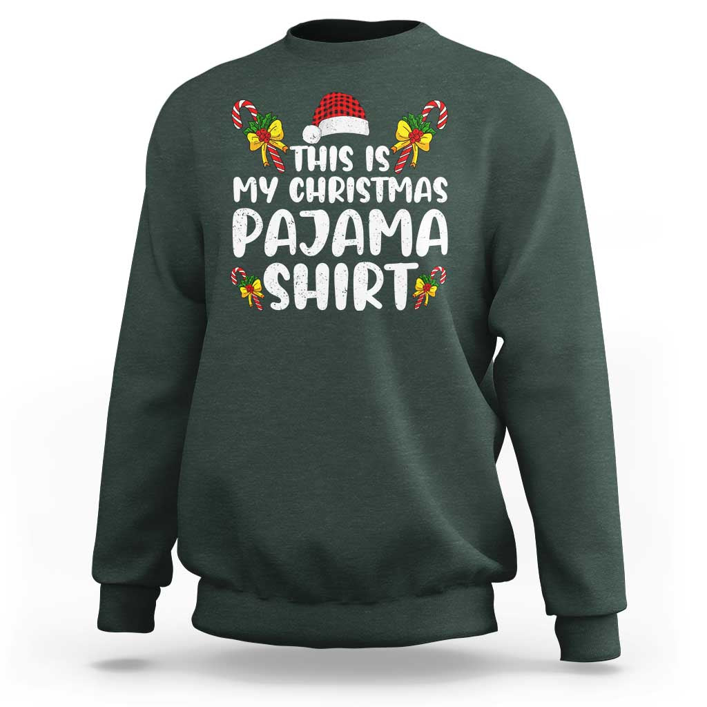 Funny Christmas Sweatshirt This Is My Christmas Pajama Shirt - Wonder Print Shop