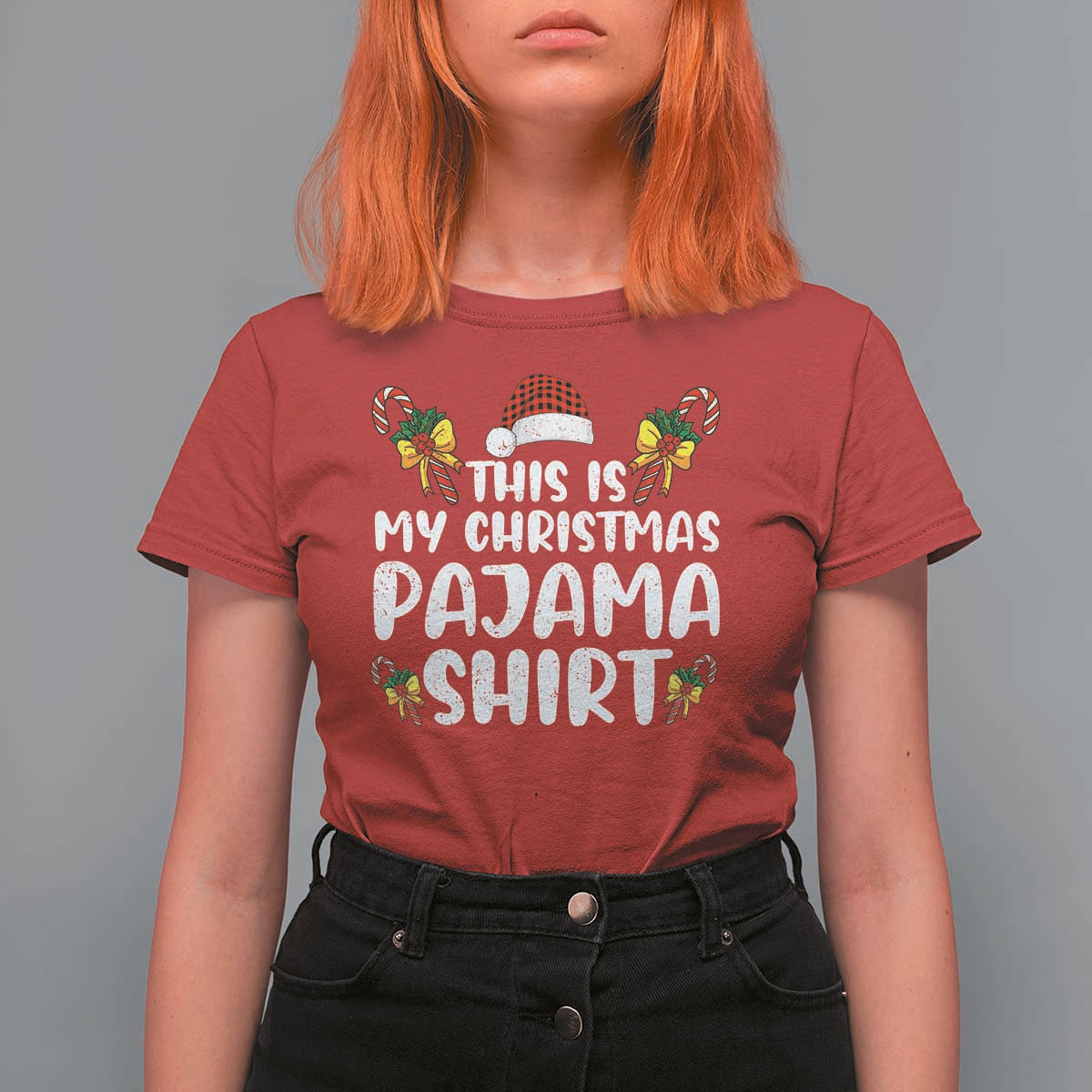 Funny Christmas T Shirt For Women This Is My Christmas Pajama Shirt - Wonder Print Shop
