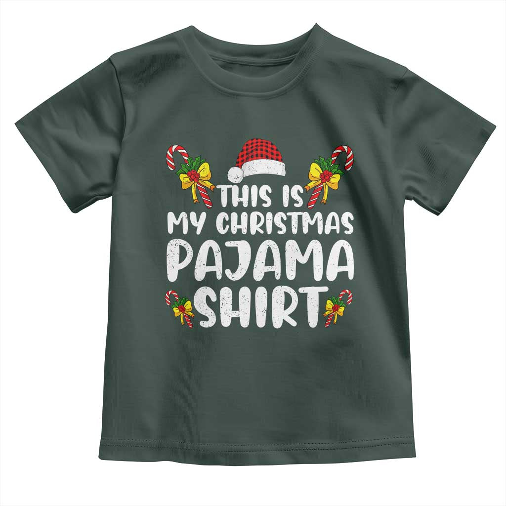 Funny Christmas Toddler T Shirt This Is My Christmas Pajama Shirt