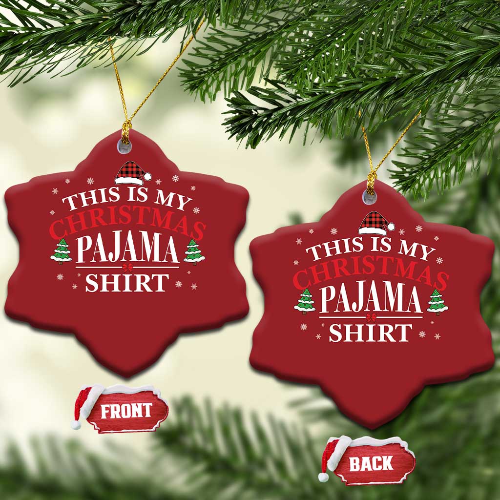 Funny Xmas Pajama Christmas Ornament PJ PJS for Family - Wonder Print Shop