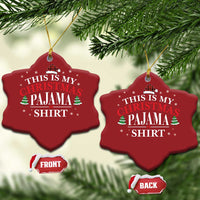 Funny Xmas Pajama Christmas Ornament PJ PJS for Family - Wonder Print Shop