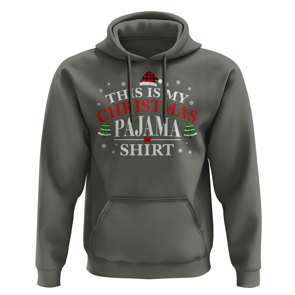 Funny Christmas Pajama Hoodie PJ PJS for Family