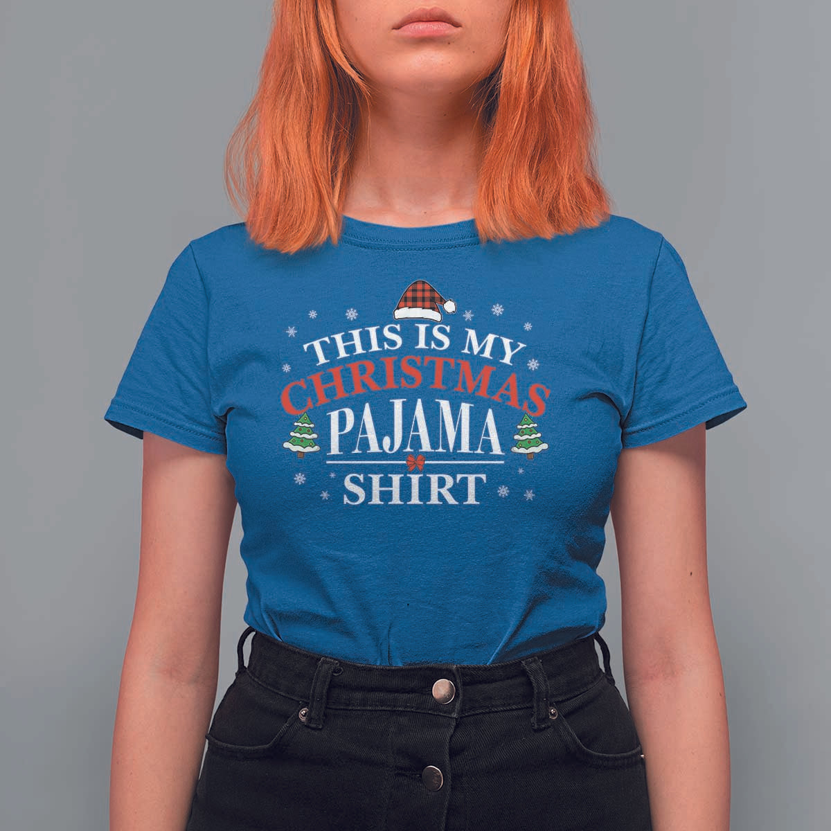 Funny Christmas Pajama T Shirt For Women PJ PJS for Family - Wonder Print Shop