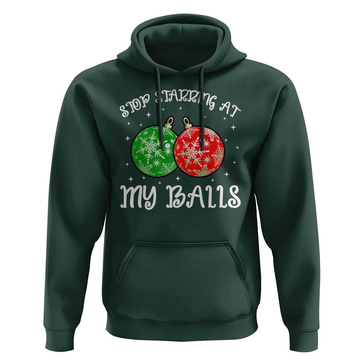 Funny Christmas Hoodie Stop Staring At My Balls Funny Dirty Christmas Adult Humor
