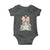 Christian Christmas Baby Onesie Oh Come Let Us Adore Him Nativity Christmas Tree Bow