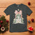 Christian Christmas T Shirt Oh Come Let Us Adore Him Nativity Christmas Tree Bow - Wonder Print Shop