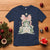 Christian Christmas T Shirt Oh Come Let Us Adore Him Nativity Christmas Tree Bow - Wonder Print Shop