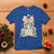 Christian Christmas T Shirt Oh Come Let Us Adore Him Nativity Christmas Tree Bow - Wonder Print Shop