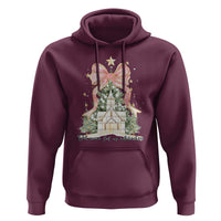 Christian Christmas Hoodie Oh Come Let Us Adore Him Nativity Christmas Tree Bow
