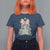 Christian Christmas T Shirt For Women Oh Come Let Us Adore Him Nativity Christmas Tree Bow - Wonder Print Shop
