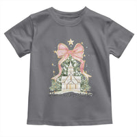 Christian Christmas Toddler T Shirt Oh Come Let Us Adore Him Nativity Christmas Tree Bow