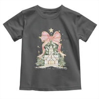 Christian Christmas Toddler T Shirt Oh Come Let Us Adore Him Nativity Christmas Tree Bow