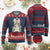 Christian Christmas Knitted Sweatshirt Oh Come Let Us Adore Him Nativity Christmas Tree Bow - Wonder Print Shop
