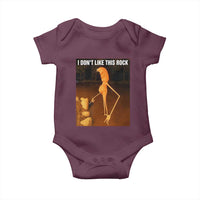 Marcus The Worm Christmas Baby Onesie I Don't Like This Rock Funny Meme - Wonder Print Shop