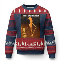 Marcus The Worm Xmas Ugly Christmas Sweater I Don't Like This Rock Funny Meme - Wonder Print Shop